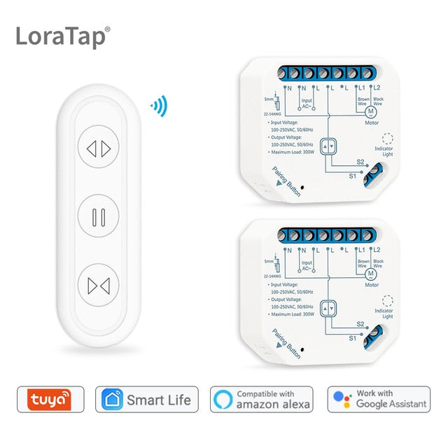 Tuya Smart Life Curtain Switch Module Remote Control Blinds Roller Shutter RF+WIFI App Timer Google Home Aelxa Echo Smart Home