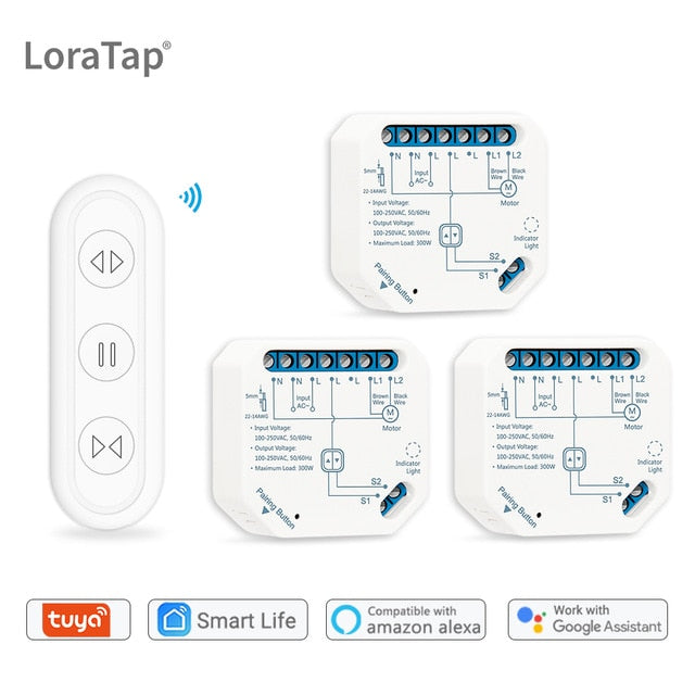 Tuya Smart Life Curtain Switch Module Remote Control Blinds Roller Shutter RF+WIFI App Timer Google Home Aelxa Echo Smart Home