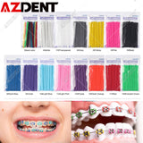 1000pcs=20sticks Azdent Dental Orthodontic Ligature Ties Elastic Rubber Tooth ands Dentist Tools Braces Teeth Orthodontics