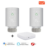 Tuya ZigBee3.0 Smart Radiator Actuator Programmable Thermostatic Radiator Valve Temperature Controller Voice Control via Alexa