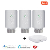 Tuya ZigBee3.0 Smart Radiator Actuator Programmable Thermostatic Radiator Valve Temperature Controller Voice Control via Alexa