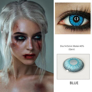 EYESHARE 1 Pair  Beautiful Pupil  Eye Cosmetic Colorful Contact Lenses Halloween Cosplay Lenses Crazy Lens for Eyes