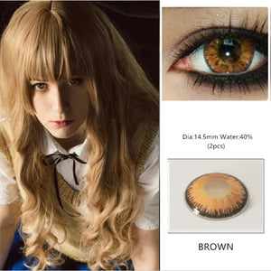 EYESHARE 1 Pair  Beautiful Pupil  Eye Cosmetic Colorful Contact Lenses Halloween Cosplay Lenses Crazy Lens for Eyes